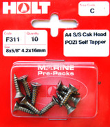 Holt S/Steel CSK Pozi Selftap 4.2x16mm 