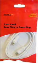 2 mtr Lead Coax Plug to Coax Plug  