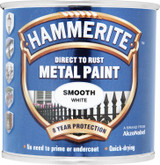 Hammerite Direct to Rust Metal Paint Smooth White 250ml