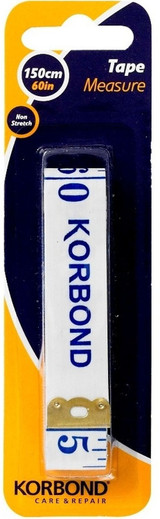 Korbond Non Stretch Tape Measure 150cm/60 inches