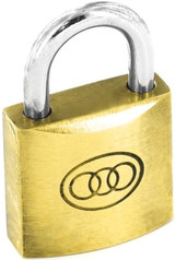 Securit 20mm Tricircle Brass Padlock 