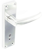 Securit Satin 15cm(6") Aluminium Lock Furniture 