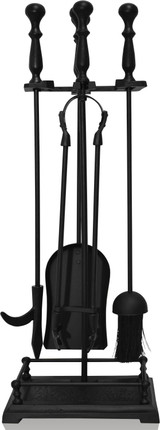 The Fireside Range Gallery Companion Set Black 580mm