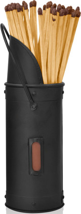 The Fireside Range Match Holder & Matches Black 20cm