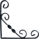 Black 150mm Ornamental Shelf Bracket 