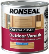 Ronseal Outdoor Varnish Crystal Clear Satin 250ml