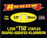 Arrow 10mm T50 Staples