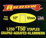 Arrow 12mm T50 Staples