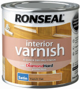 Ronseal Interior Varnish French Oak Satin 250ml