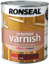 Ronseal Interior Varnish Teak Gloss 750ml