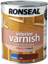Ronseal Interior Varnish Teak Satin 750ml