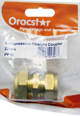 Oracstar 22mm Brass Straight Connector 