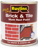 Rustins 500ml Brick & Tile Paint MATT RED 