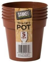 Sankey 4" 100mmPlastic Flower Pot (5)