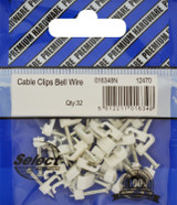 Select Bell Wire Clips White pk20 