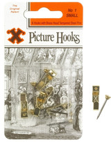 'X' Picture Hooks No.1 Small pk5