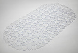 Bluecanyon Pebble PVC Bath Mat Clear 69 x 36cm