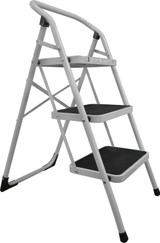 Fortress 3 Tread Step Stool White 