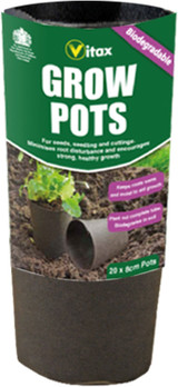 Vitax Grow Pots 8cm pk16 