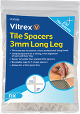 Vitrex 3mm Long Leg Tile Spacers pk250 