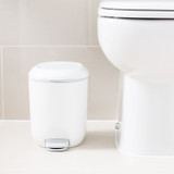 Addis White Bathroom Pedal Bin