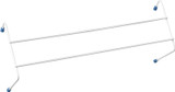 Over the Radiator 2 Rail Airer - Pack of 2
