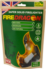 Fire Dragon Safer Solid Firelighter pk6
