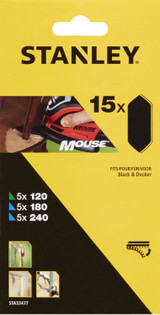 Stanley Mouse Assorted Sanding Fingers Pack of 15