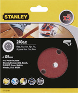 Stanley Multi Sander Disc 240g Pack of 5