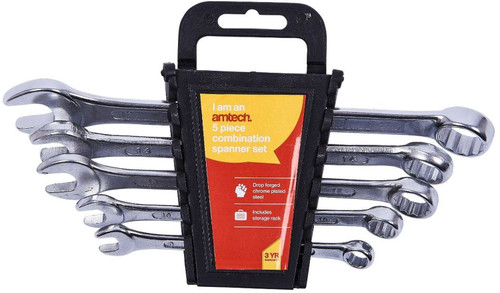 Amtech 5pce Metric Combination Spanner Set