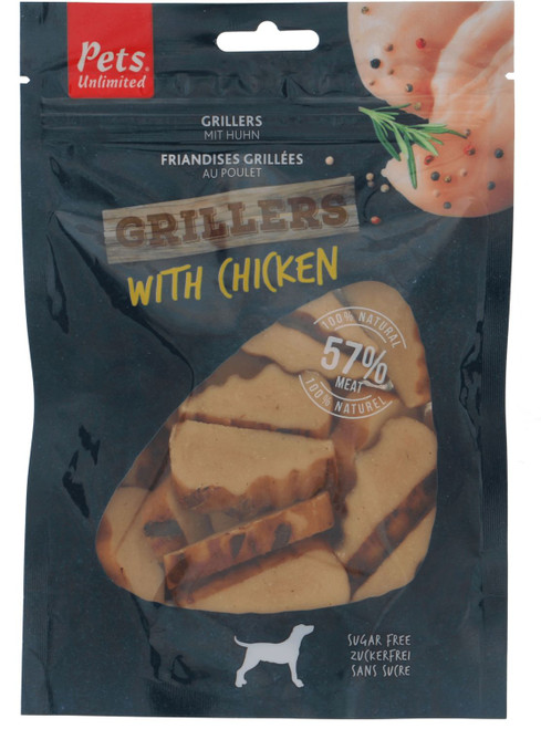 Pets Unlimited Dog Grillers with Chicken 100g