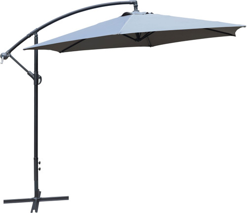 Overhanging Grey Parasol 3m