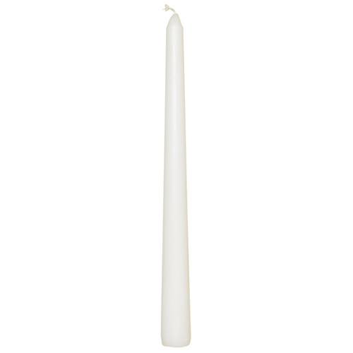 Prices Venetian Dinner Candle White 25.5cm