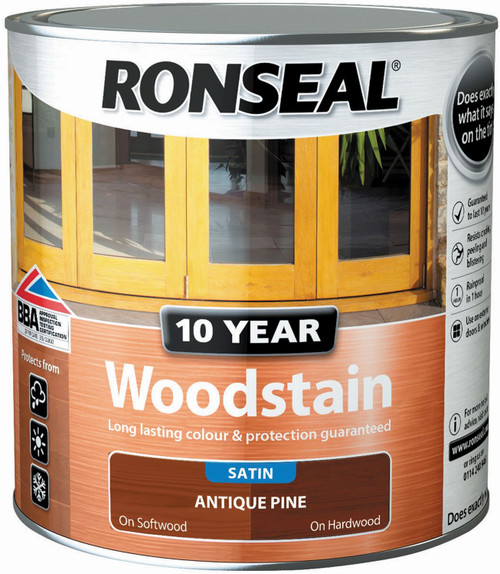 Ronseal 10 Year Woodstain AntiquePine 2.5Ltr