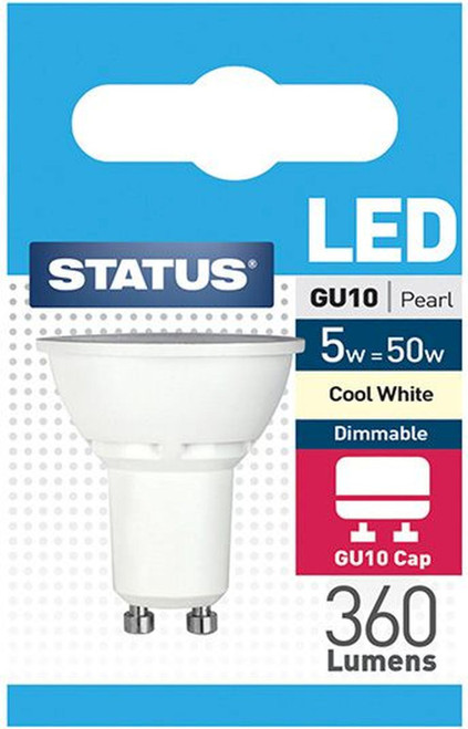 Status 5/50w GU10 Dimmable COOL WHITE