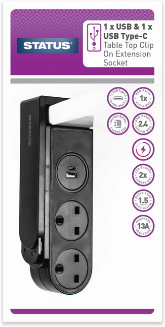 Status Table Top Clip On Ext Socket