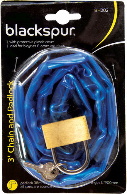 Blackspur 90cm(3ft) Chain & Padlock 