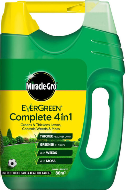 Miracle-Gro Evergreen Complete 4 in 1 With Spreader Covers 80sqm