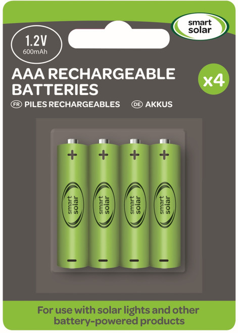 Smart Garden Rechargeable Battery 600mAh AAA Card of 4