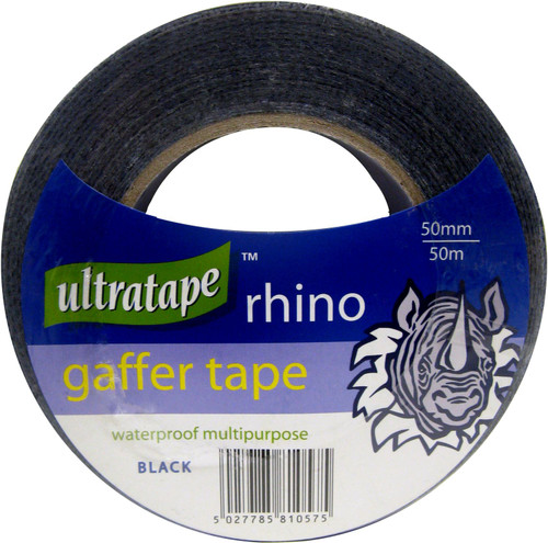 UltraTape Rhino Black Gaffer Tape 50mm x 50m