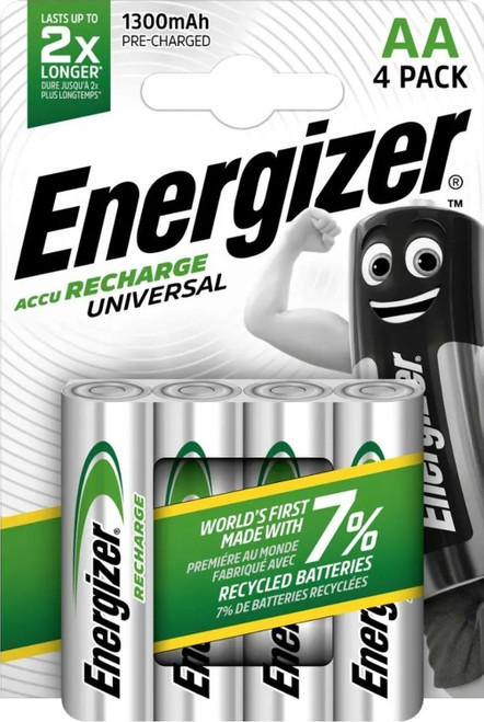 Energizer Rechargeable Battery 1300mAh (CD4) AA