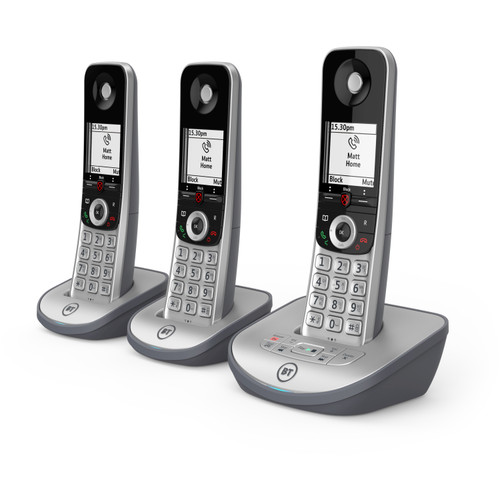 BT Advanced Z Cordless Phone & Answer Machine 3 Hand Set Pack