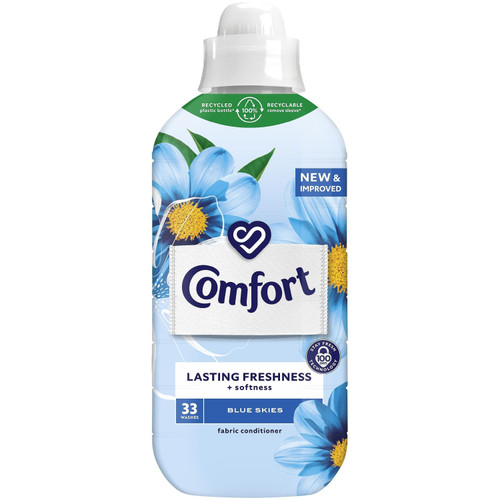Comfort Fabric Conditioner Blue Skies 33 Washes 990ml