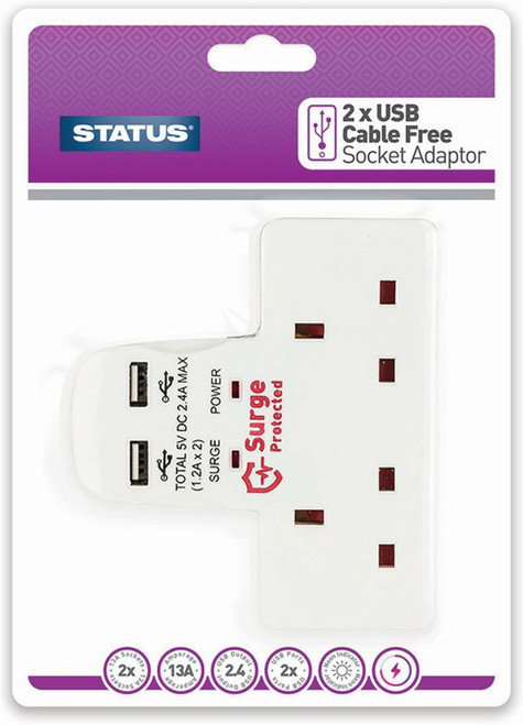 Status 2 Way USB Plug In Adaptor