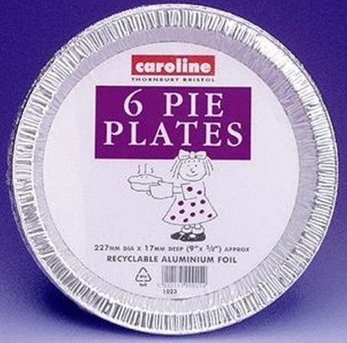 Caroline 23cm(9") Foil Deep Pie Plates Pk of 6 