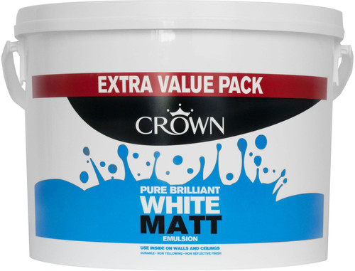 Crown 7.5ltr Pure Brilliant White Matt 