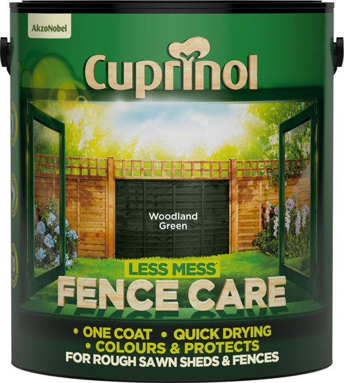 Cuprinol Less Mess Fence Care Woodland Green 6ltr