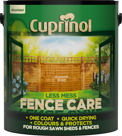 Cuprinol Less Mess Fence Care Autumn Gold 6ltr 