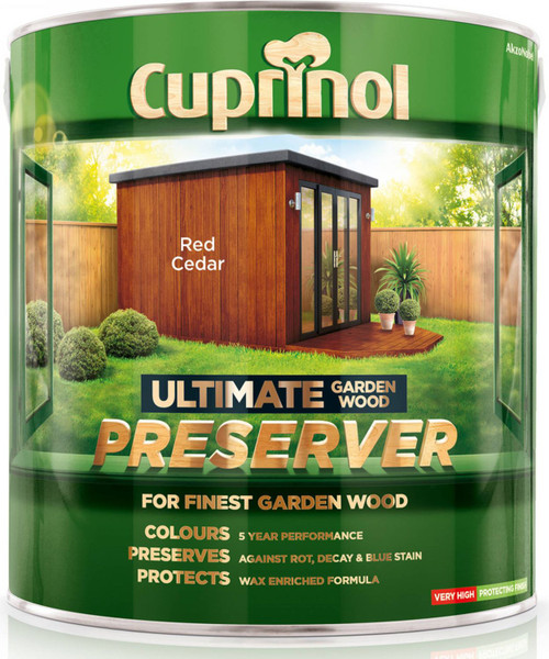 Cuprinol Ultimate Garden Wood Preserver Red Cedar 4Ltr