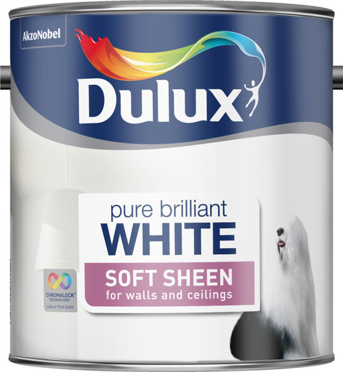 Dulux Vinyl Soft Sheen Pure Brilliant White 2.5L